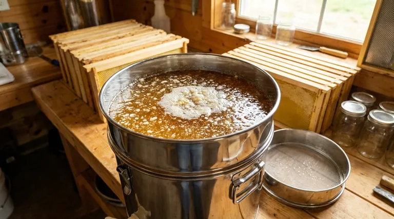 Combien de temps laissez-vous le miel dans un bac de décantation ? La règle des 48 heures pour un miel limpide comme du cristal