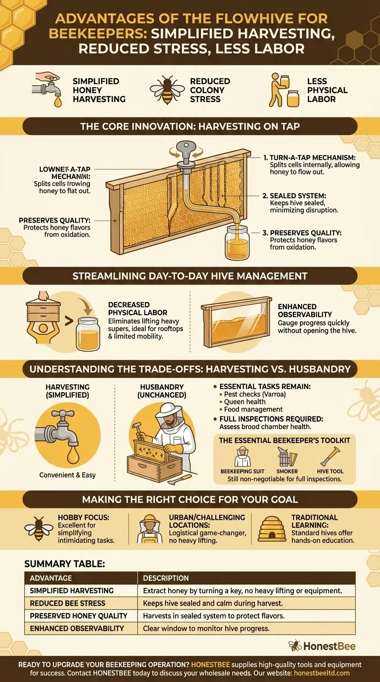 플로우 하이브(Flowhive)가 양봉가에게 주는 이점은 무엇인가요? 간소화된 꿀 수확 안내서 시각적 가이드
