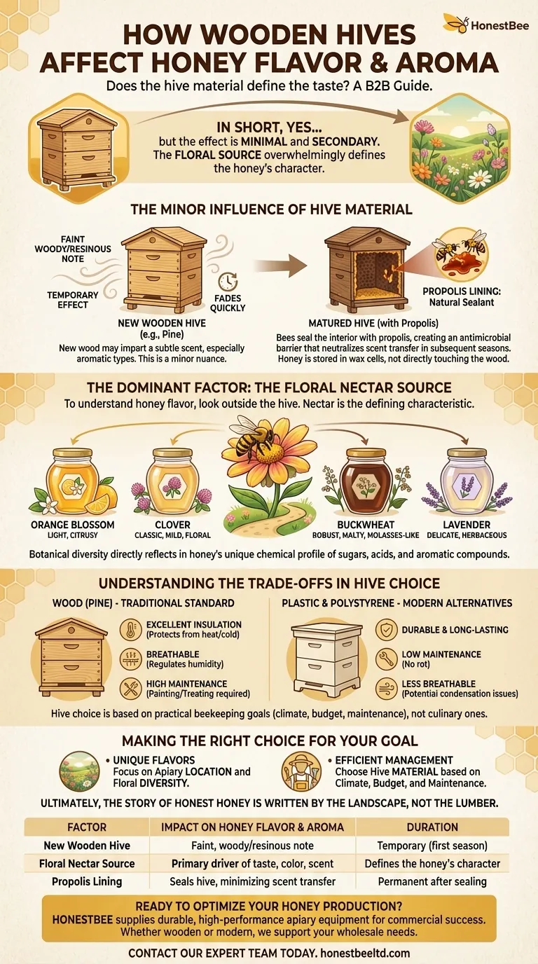 How do wooden hives affect the flavor and aroma of honey? Uncover the Subtle Nuances in Your Harvest Visual Guide