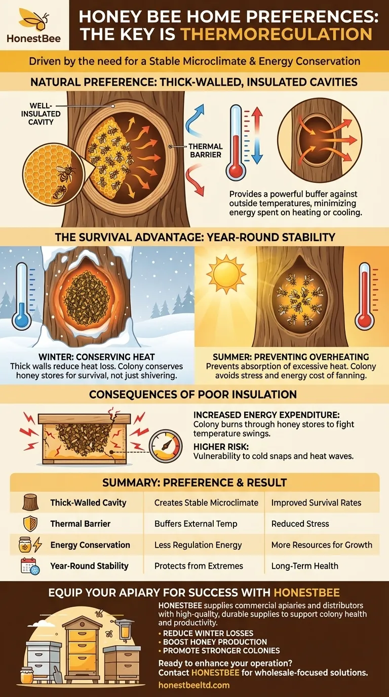 What are the natural preferences of honey bees for their living environment? The Critical Role of Insulation Visual Guide