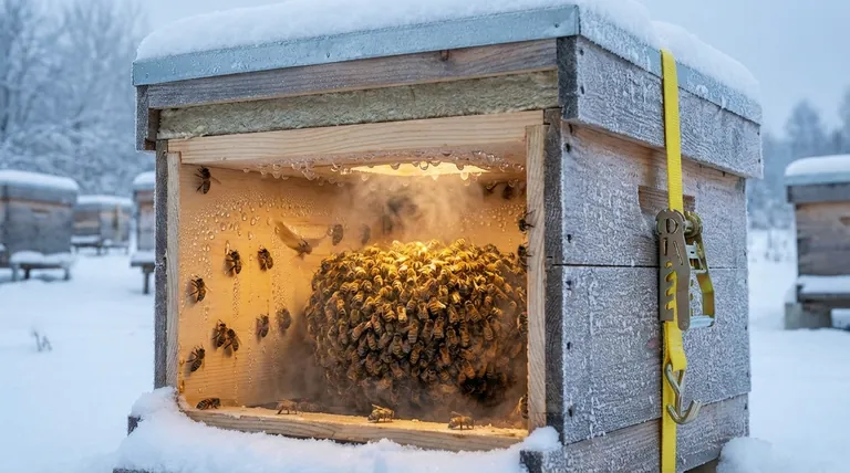 What role does moisture play in a honey bee colony during winter? Essential for Survival, But a Deadly Threat if Mismanaged