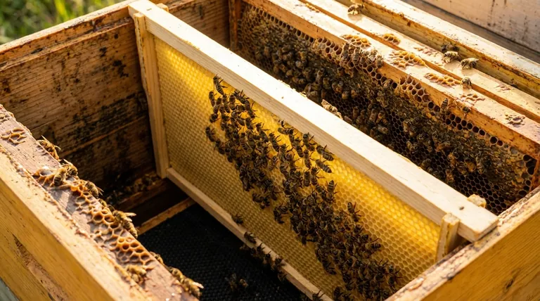 How does the placement of foundation affect its drawing out by bees? Optimize for Fast Comb Building