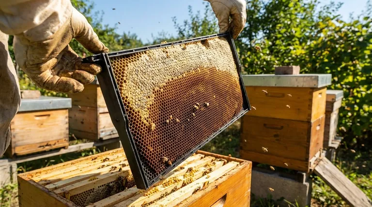 كيف تُستخدم الإطارات في خلية النحل؟ الدليل الأساسي لإدارة الخلية