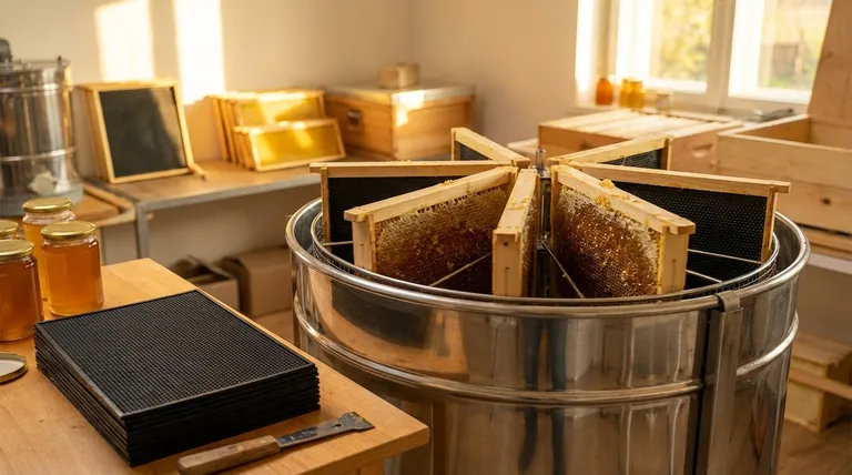 Why is plastic foundation recommended when using an extractor to harvest honey? Ensure Structural Integrity for Efficient Harvesting