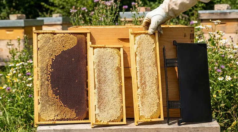 What are the different types of hive frames mentioned? Choose the Right Frame for Your Apiary