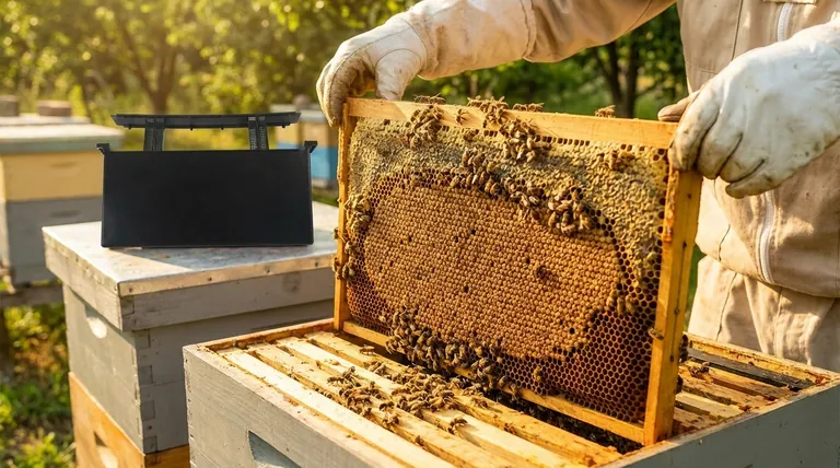 깊은 벌통(deep frames)을 사용하여 봉유(brood)를 키울 때의 이점은 무엇입니까? 군체 강도 및 꿀 생산 극대화