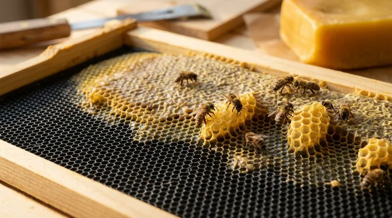 What are the benefits of using plastic foundation covered with beeswax? Boost Comb Building & Durability
