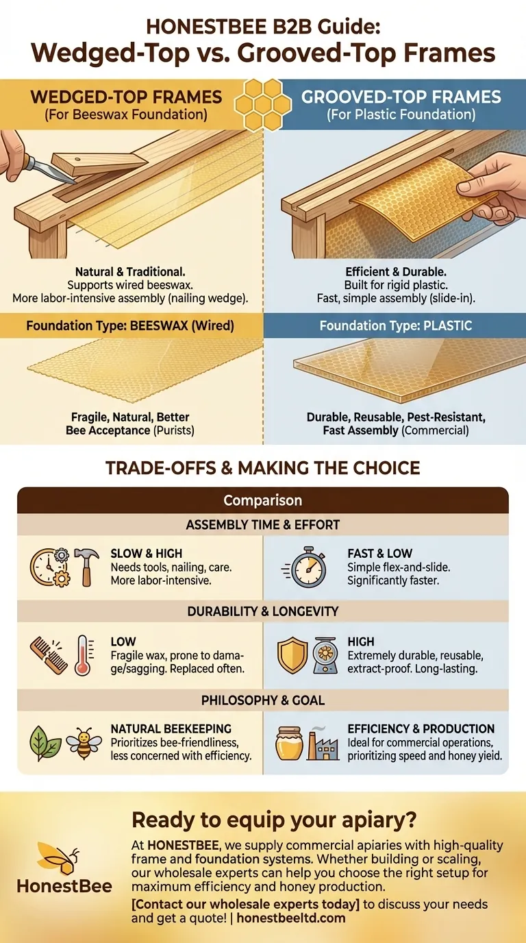 쐐기형 상단 프레임과 홈형 상단 프레임의 차이점은 무엇인가요? 올바른 기초 시스템을 선택하세요 시각적 가이드