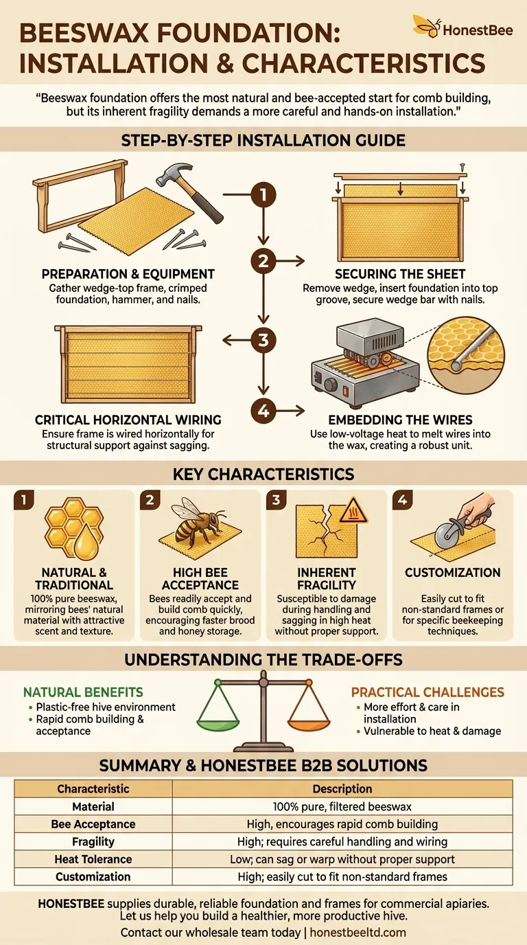 밀랍 소초는 어떻게 설치하며, 그 특징은 무엇인가요? 벌통 건강을 자연적으로 증진하세요 시각적 가이드