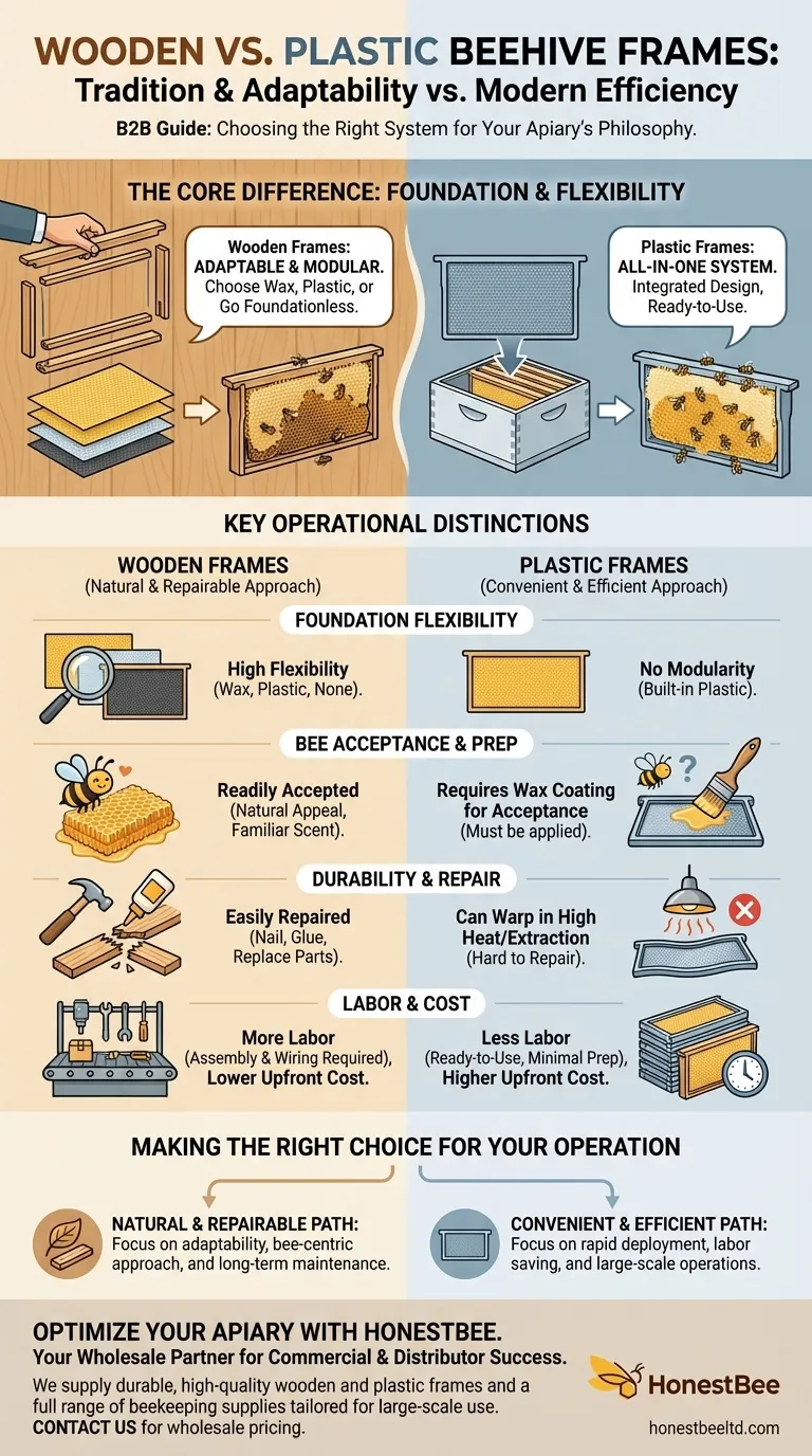 목재 벌통 틀과 플라스틱 벌통 틀의 차이점은 무엇인가요? 양봉장에 가장 적합한 것을 선택하세요 시각적 가이드