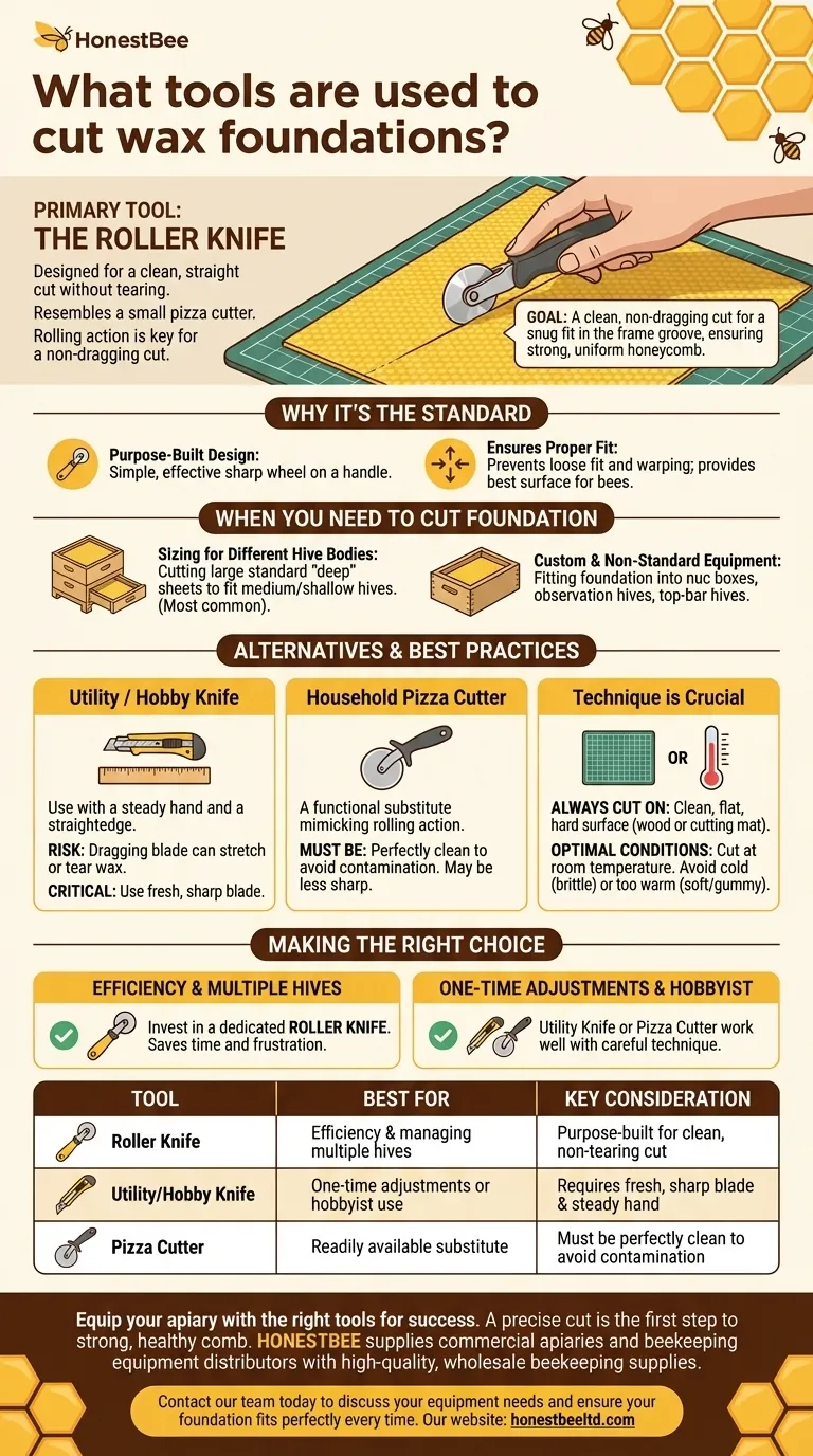 What tools are used to cut wax foundations? The Essential Guide for a Perfect Fit Visual Guide