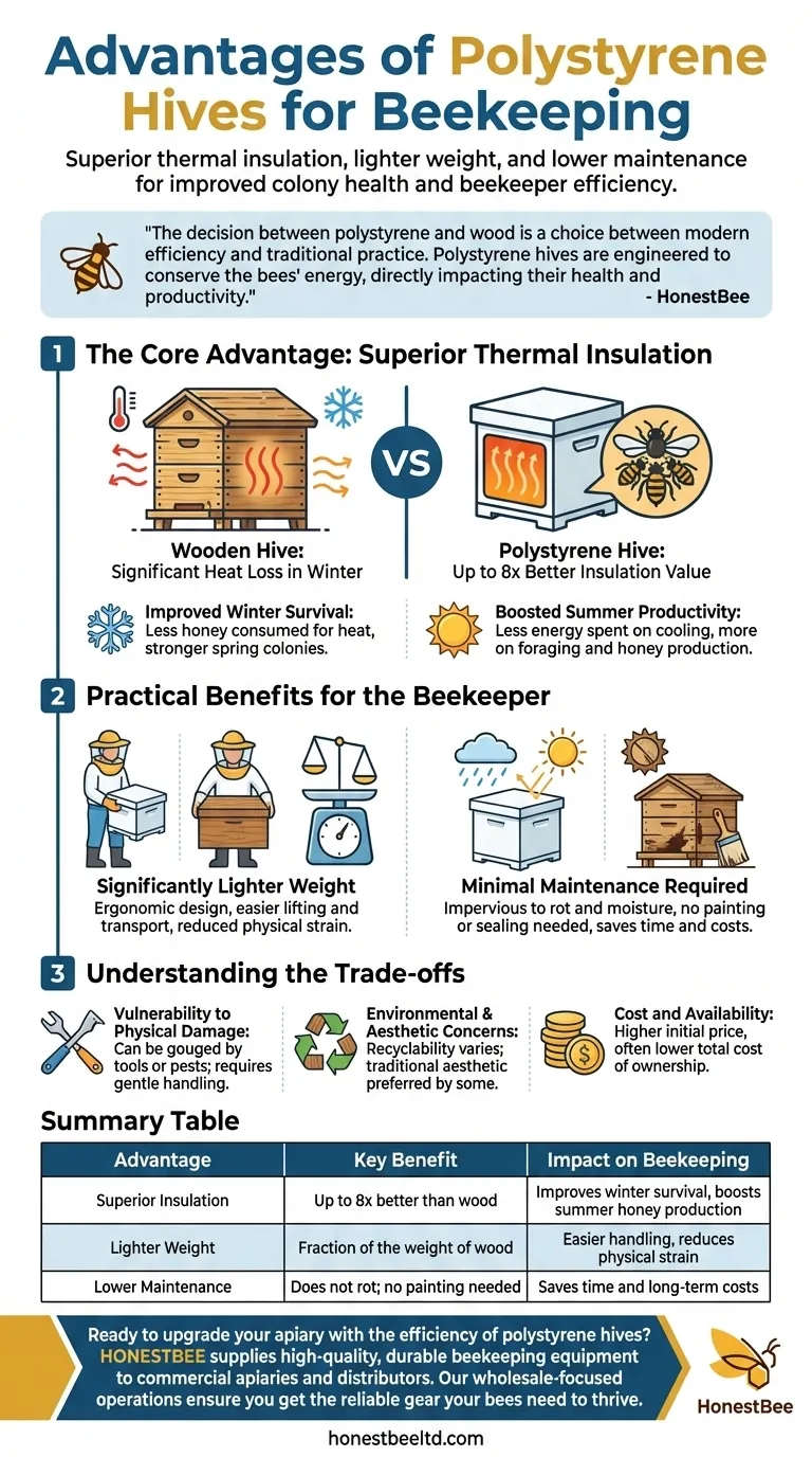 What are the advantages of polystyrene hives for beekeeping? Boost Colony Health & Honey Yields Visual Guide
