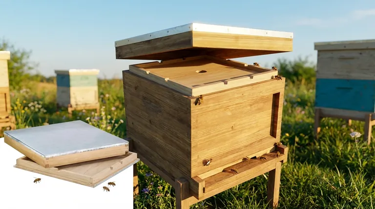 What is the purpose of the inner and outer covers in a beehive? Essential for Hive Health & Management