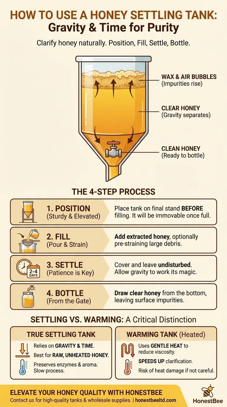 How to use a honey settling tank? Clarify Your Honey for a Premium Finish Visual Guide