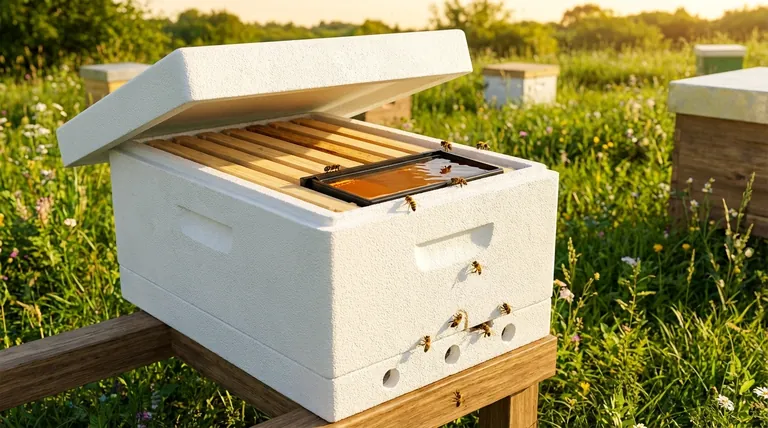 What are the features of the Nucleus Styrofoam Beehive? Superior Insulation for Nucs & Overwintering