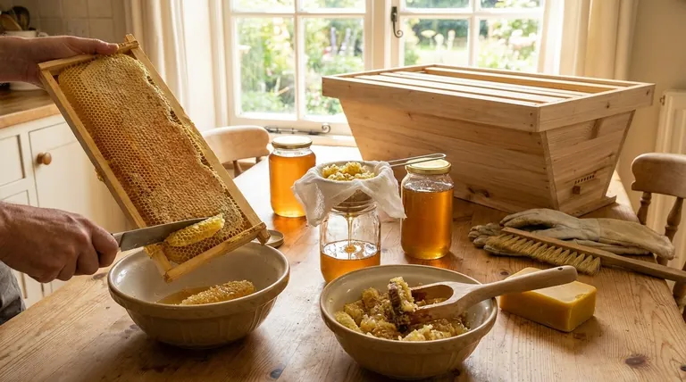 How is honey harvested from a top bar hive? Master the Simple Crush & Strain Method