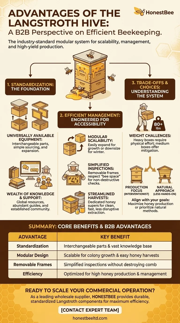 What are the advantages of a Langstroth hive? Boost Efficiency & Honey Production Visual Guide