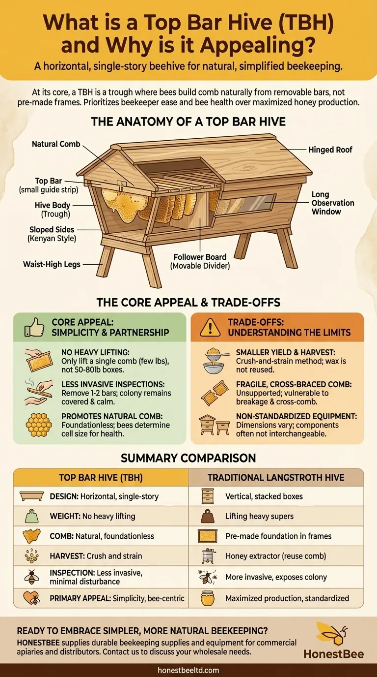 탑바 하이브(TBH)란 무엇이며, 왜 매력적인가요? 간단하고 자연적인 양봉 가이드 시각적 가이드