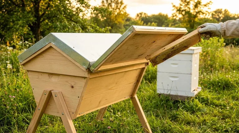 检查蜂箱顶部横杆蜂箱与朗氏蜂箱的优点对比?温和、低干扰养蜂指南