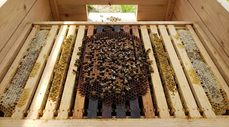 How many combs does the queen typically use for brood in a top bar hive? Optimize Your Hive Management