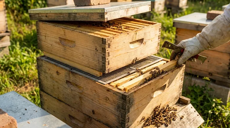 Why is monitoring space for the queen more challenging in a Langstroth hive? Understanding the Vertical Design Trade-off