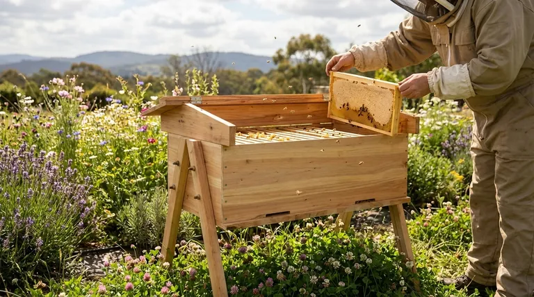 What is a horizontal hive? The low-lift solution for accessible, natural beekeeping.