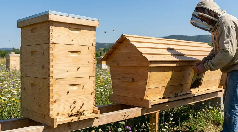 卧式蜂箱与朗氏蜂箱有何不同?蜂箱选择指南