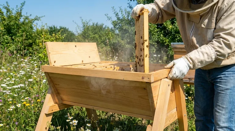 양봉가는 탑바 허니콤에서 사용 가능한 공간을 얼마나 자주 확인해야 합니까? 최적의 군집 건강을 위해 매주 검사해야 합니다.