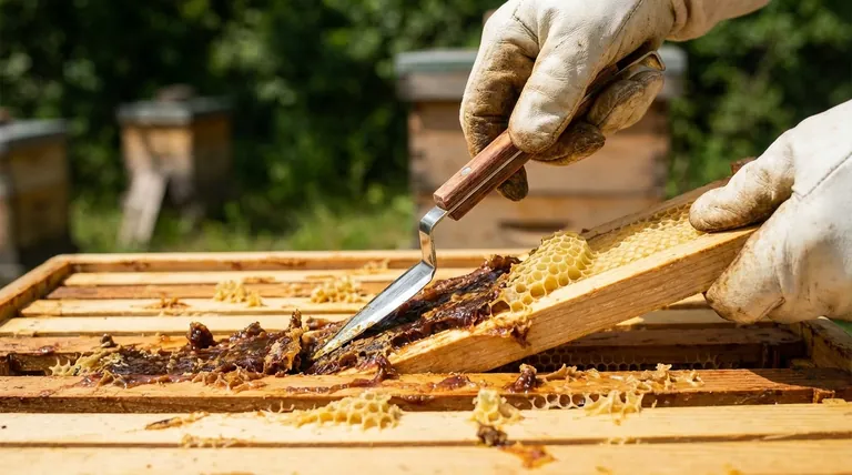 How is burr comb and propolis removed from a top bar hive? A Practical Guide for Hive Maintenance