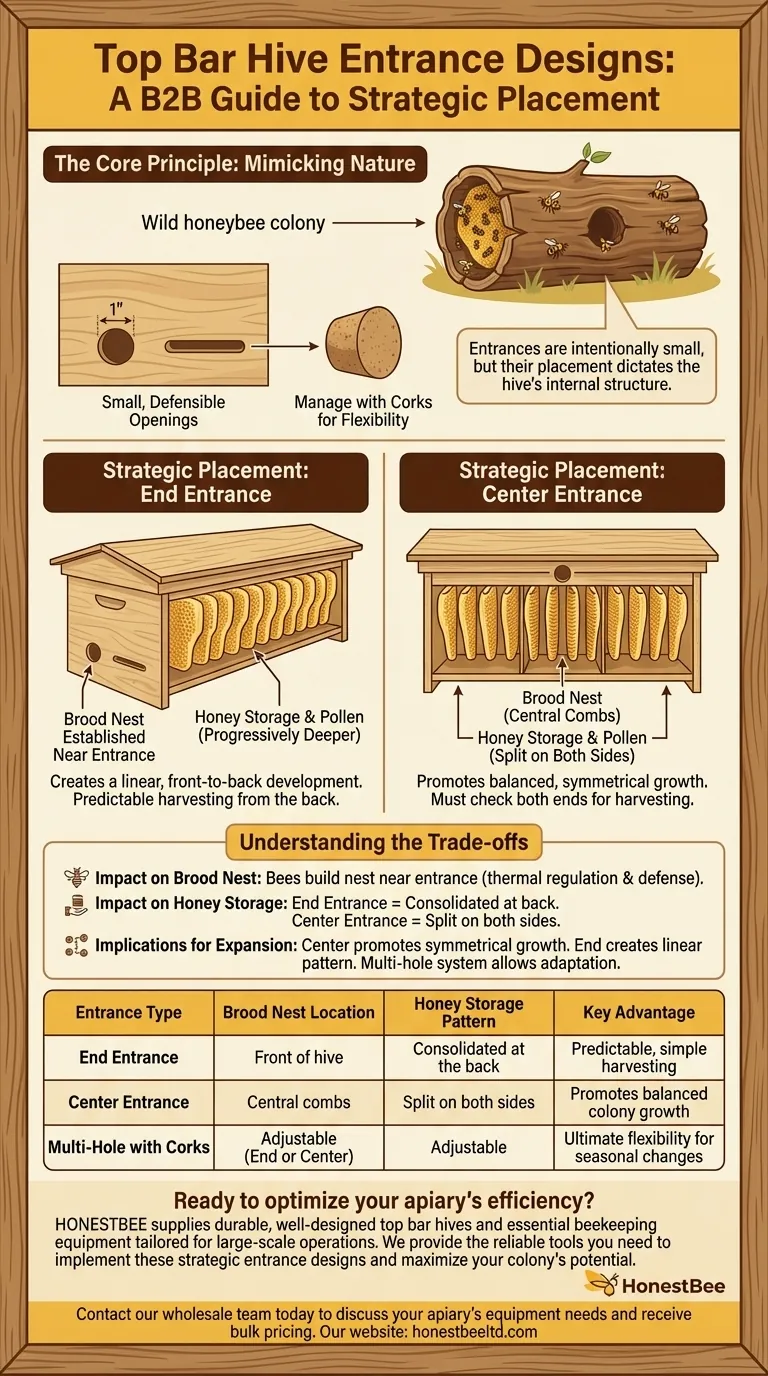 How are entrances designed in top bar hives? Master Beehive Layout for Maximum Honey Visual Guide