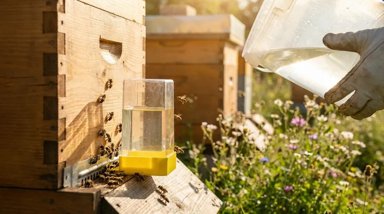 How long should you continue feeding the bees after installation? A Guide to Fueling Your New Hive