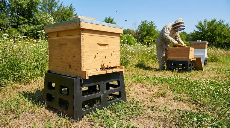 벌통 받침대를 사용하면 어떤 이점이 있나요? 벌통 건강 증진 및 양봉가 인체공학 개선