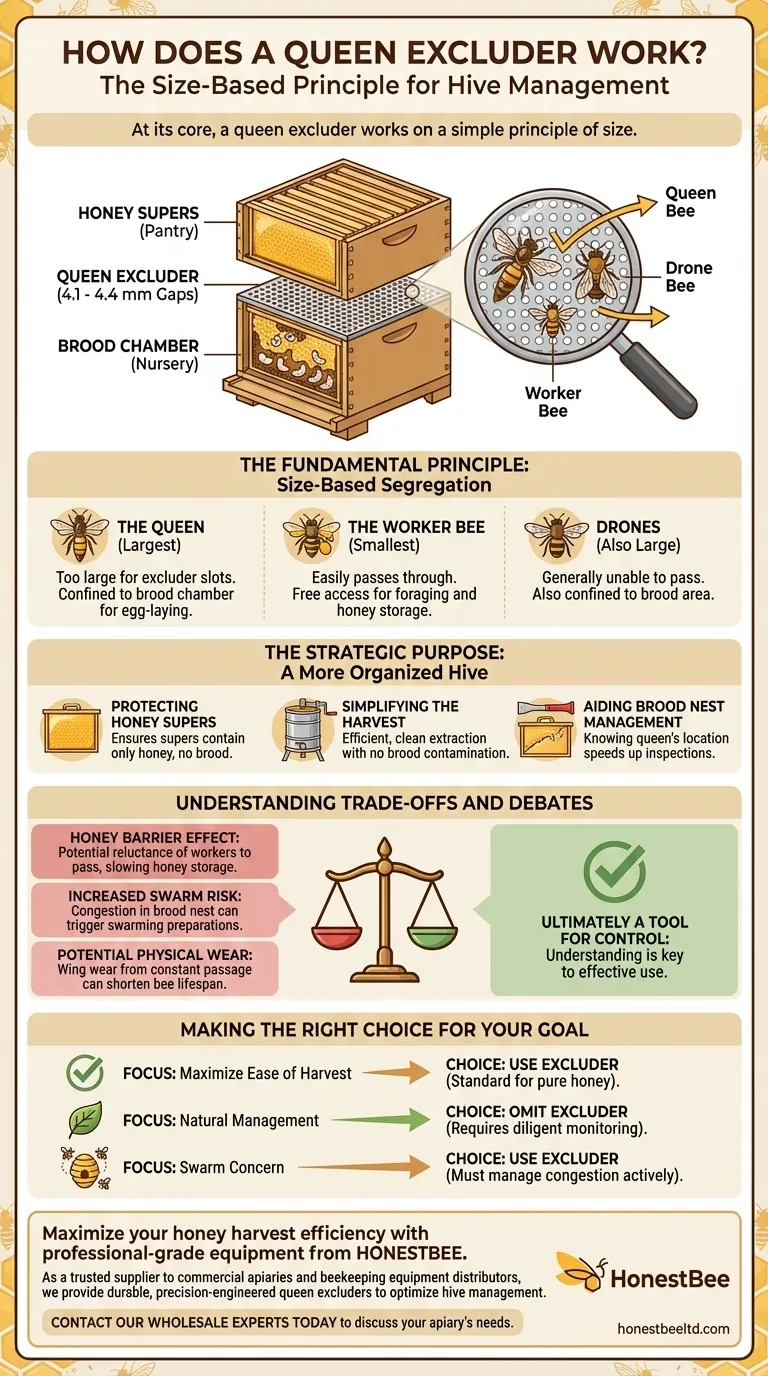 여왕벌 격리기는 어떻게 작동하나요? 순수한 꿀 수확을 위한 완벽한 벌통 관리 시각적 가이드
