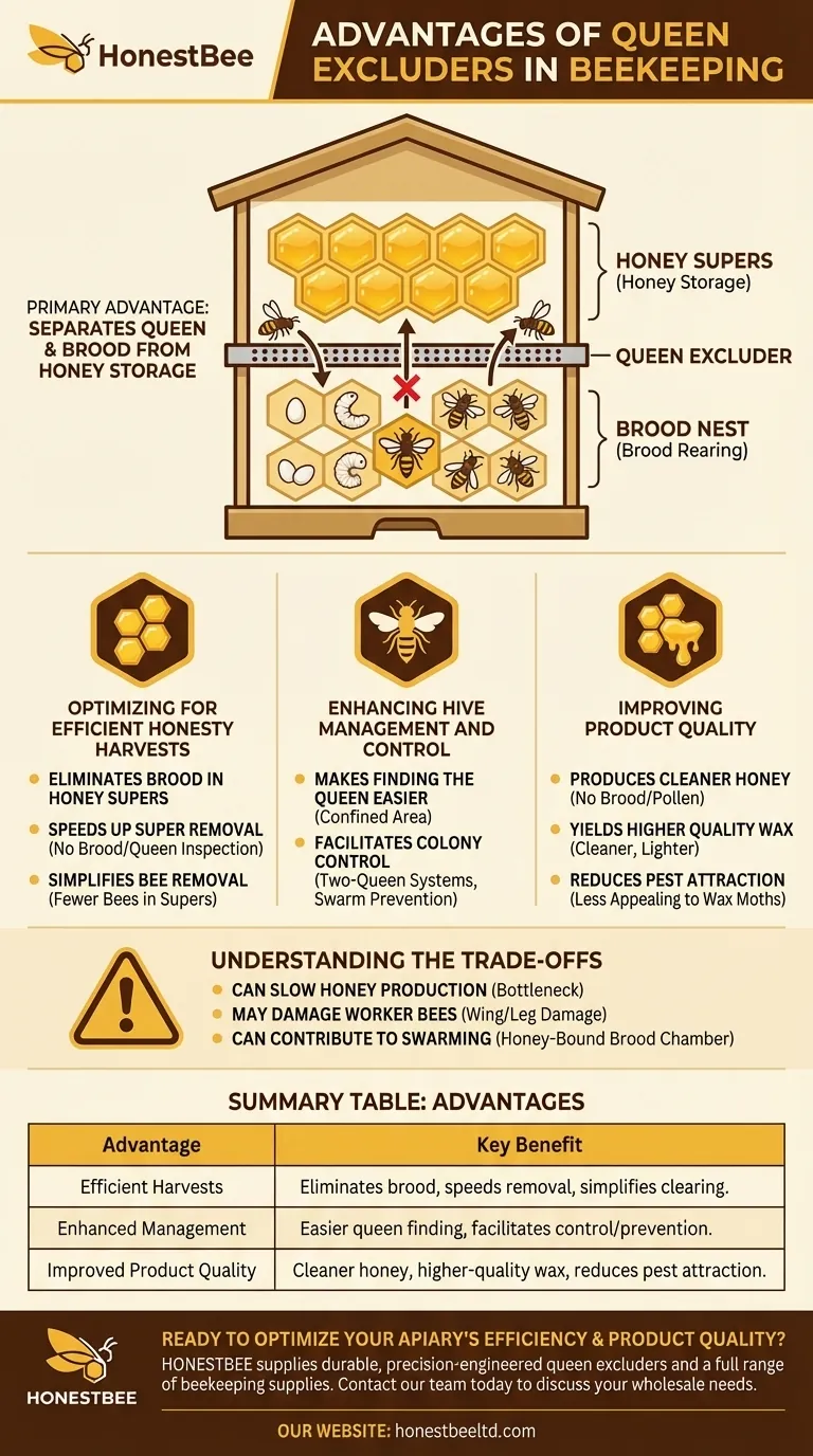 What are the advantages of using queen excluders? Boost Honey Production & Hive Management Visual Guide