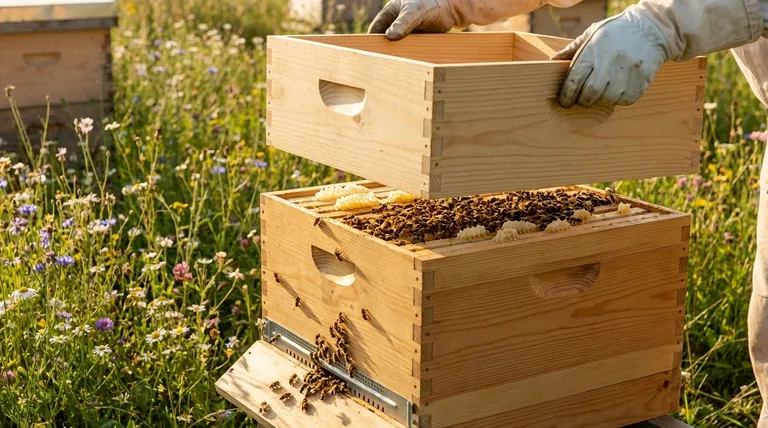 꿀벌이 꿀 상자(honey super)의 새 벌집 틀에서 작업하는 데 필요한 조건은 무엇인가요? 꿀 생산량을 극대화하세요