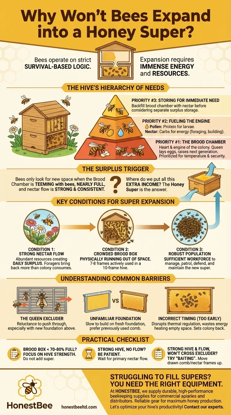 벌은 왜 꿀벌통을 확장하지 않을까요? 꿀 생산량을 극대화하는 비결을 알아보세요 시각적 가이드