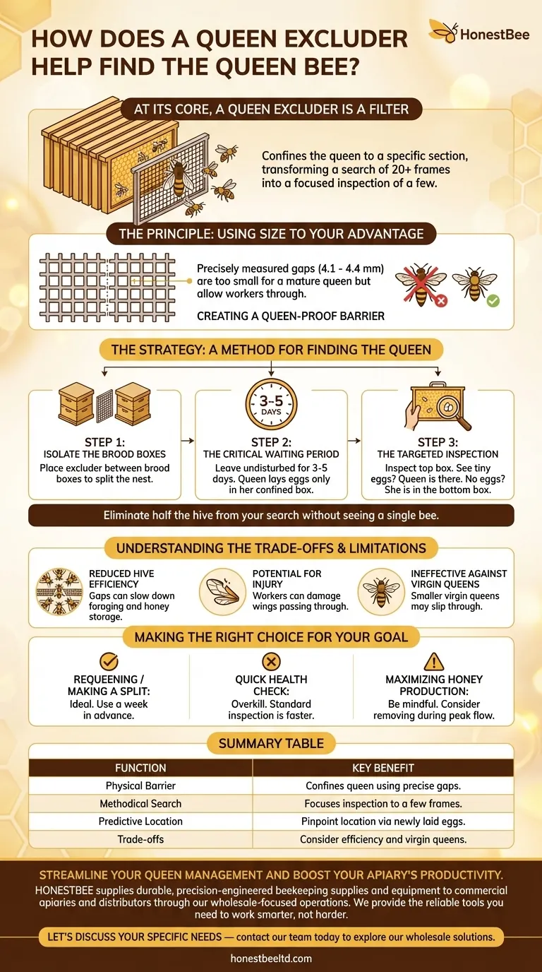 여왕벌 격리기가 여왕벌을 찾는 데 어떻게 도움이 될까요? 상업 양봉가를 위한 전략 가이드 시각적 가이드
