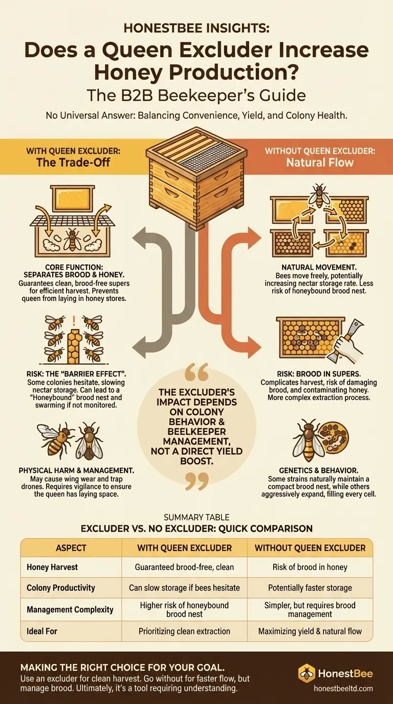 Does using a queen excluder result in more or less honey production? A Guide to Maximizing Your Harvest Visual Guide