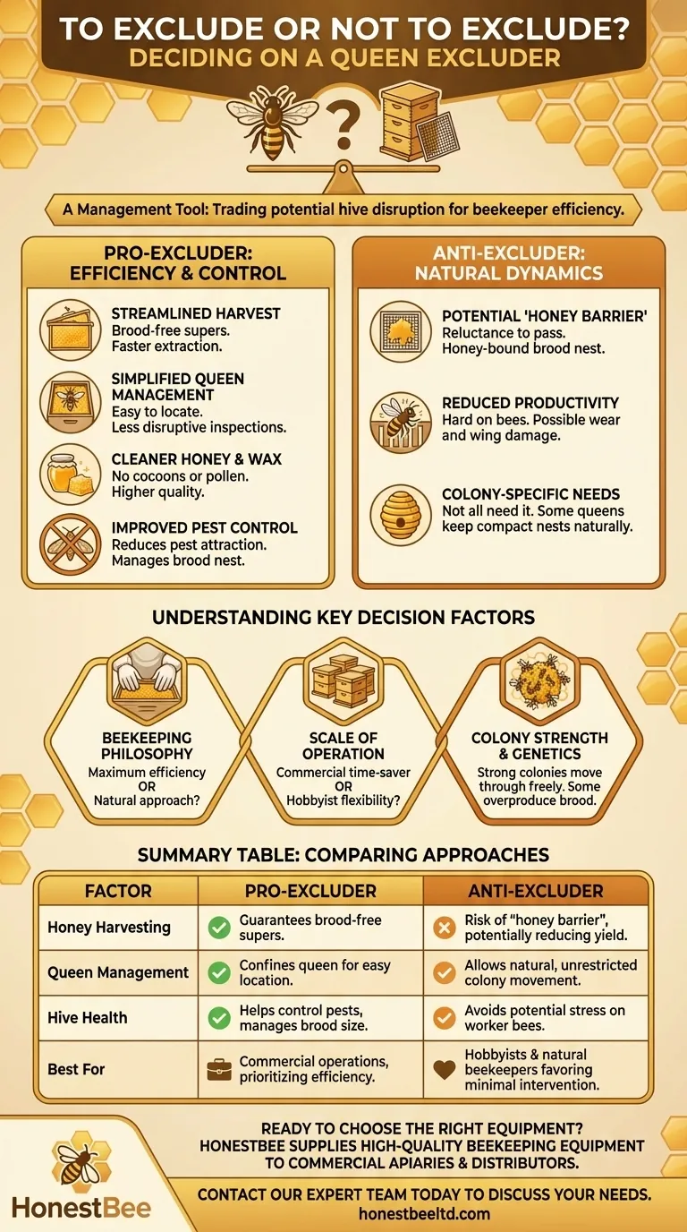 여왕벌 격리기를 사용할지 결정할 때 어떤 요소를 고려해야 할까요? 벌통 관리를 최적화하세요 시각적 가이드