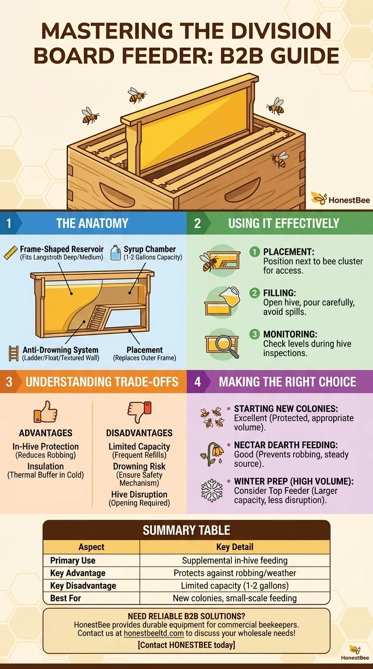 분할판 급수기 또는 설탕 급수기는 무엇이며 어떻게 사용됩니까? 벌통 내 급식 가이드 시각적 가이드
