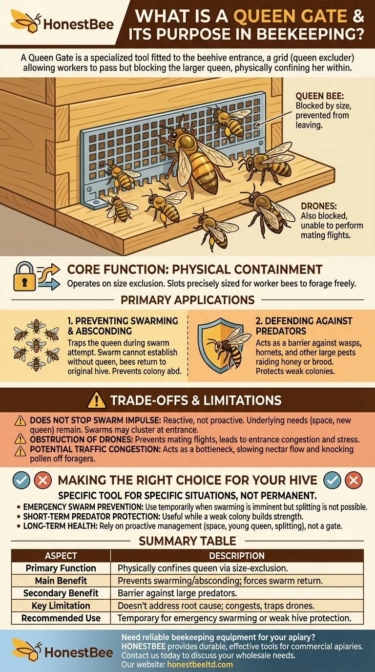 What is a Queen Gate and what is its purpose? A Guide to Hive Management Visual Guide