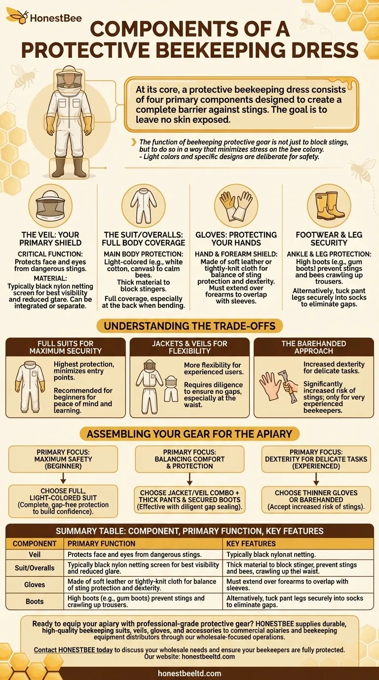 양봉 보호복의 구성 요소는 무엇인가요? 양봉장 안전을 위한 필수 장비 시각적 가이드