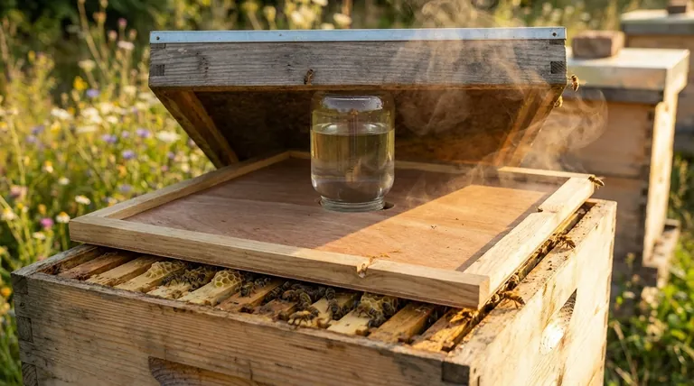 랑스트로스 벌통에서 내부 덮개(inner cover)의 목적은 무엇입니까? 벌통 기후 제어 및 관리에 필수적입니다.