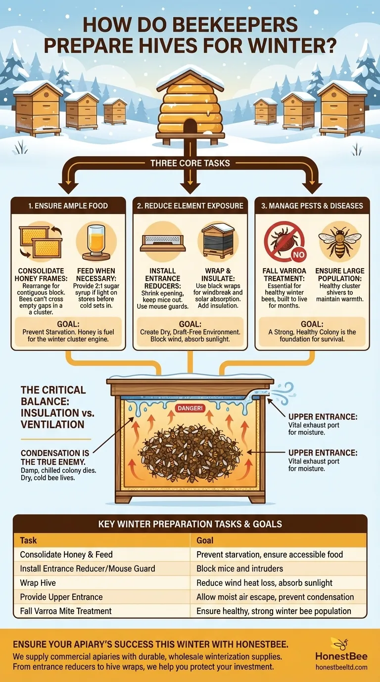 Come preparano gli apicoltori gli alveari per l'inverno? Una guida completa per mettere al sicuro le tue colonie Guida Visiva