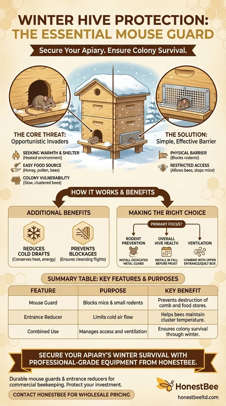 겨울철 입구 축소기에 추가될 수 있는 기능은 무엇입니까? 쥐 침입 방지기로 벌집을 보호하세요 시각적 가이드