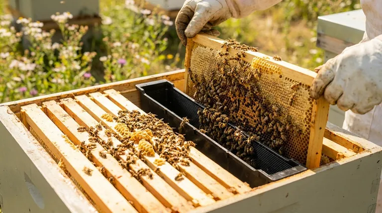 What is the purpose of frames in a Langstroth beehive? Achieve Sustainable Hive Management
