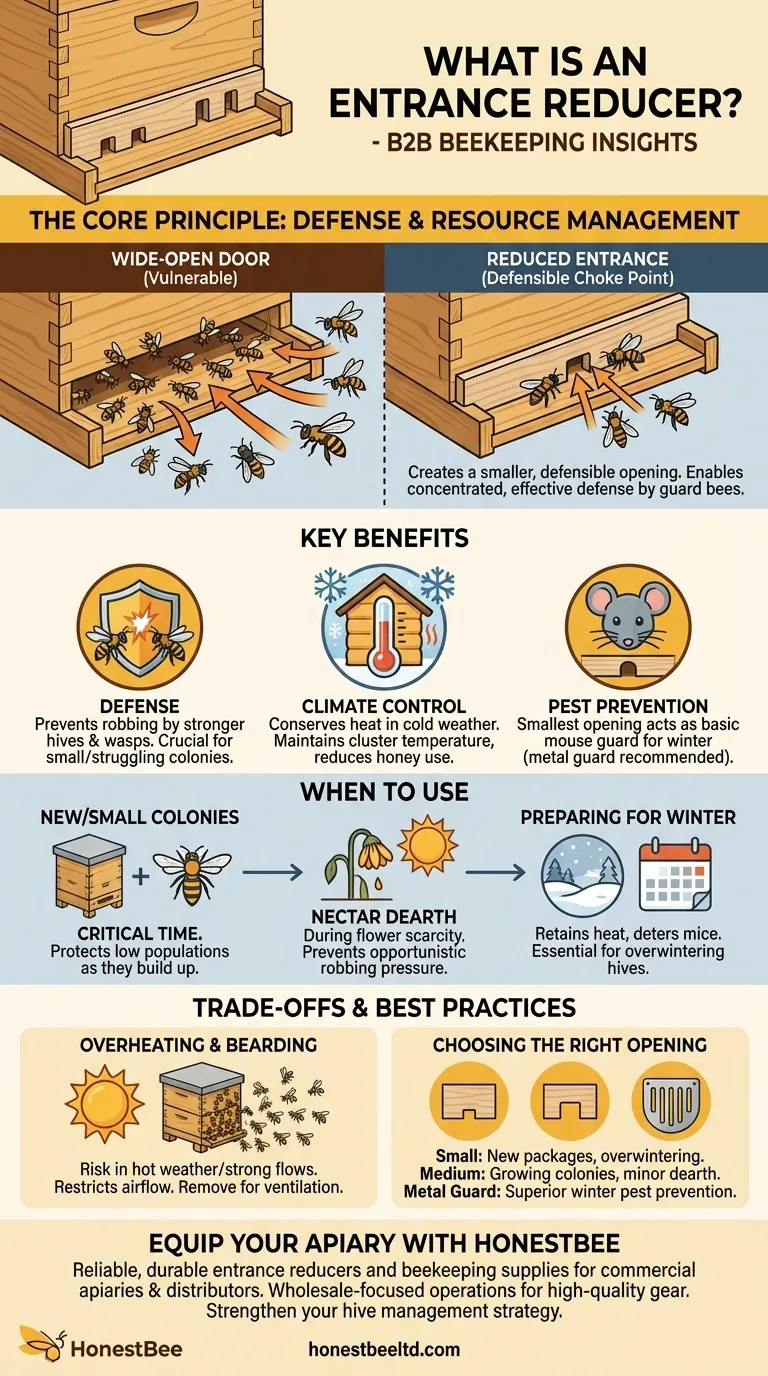 벌통 입구 축소기의 목적은 무엇인가요? 벌집 방어 및 건강에 필수적입니다 시각적 가이드