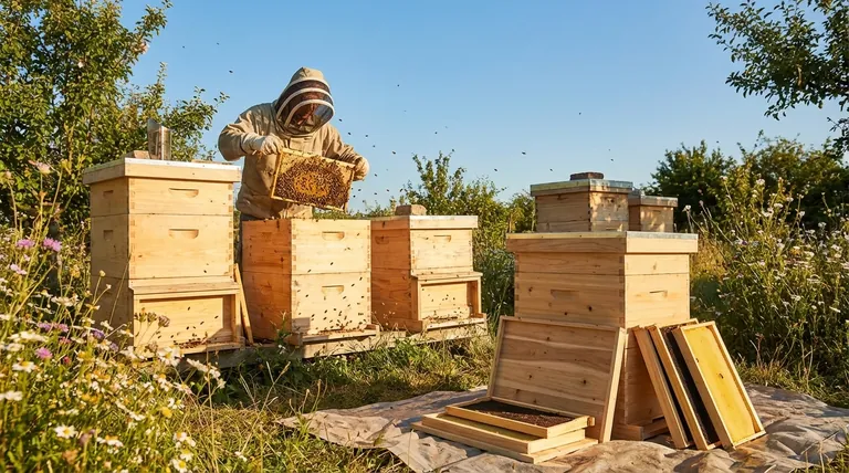 랭스트로스 벌통의 주요 용도는 무엇입니까? 꿀 생산 극대화 및 군집 건강 증진