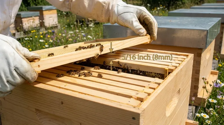 랑스트로스 벌통에서 벌집 간격(Bee Space)이 중요한 이유는 무엇인가요? 현대 양봉의 핵심