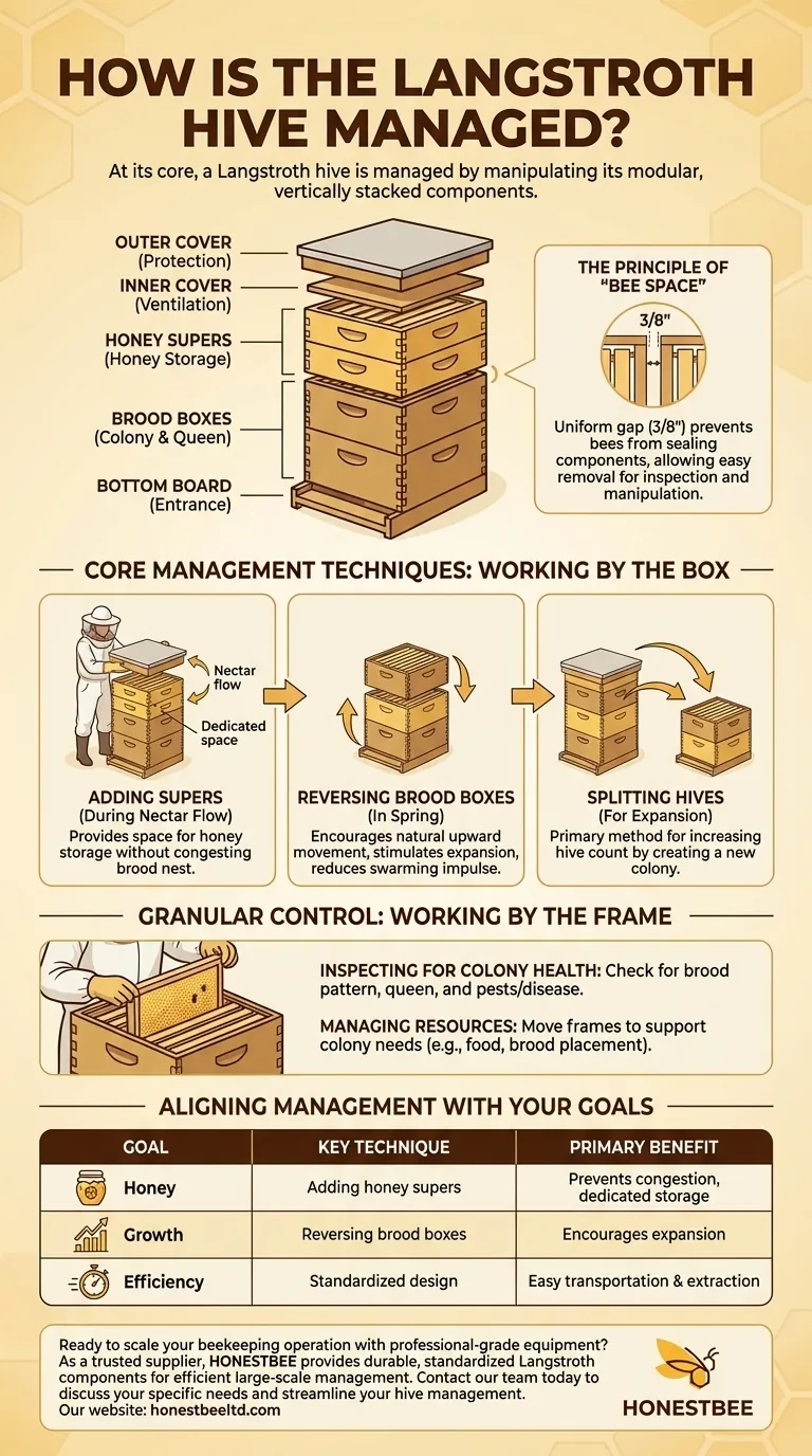 랭스트로스 벌통은 어떻게 관리되나요? 최대 꿀 생산을 위한 모듈식 양봉 마스터하기 시각적 가이드